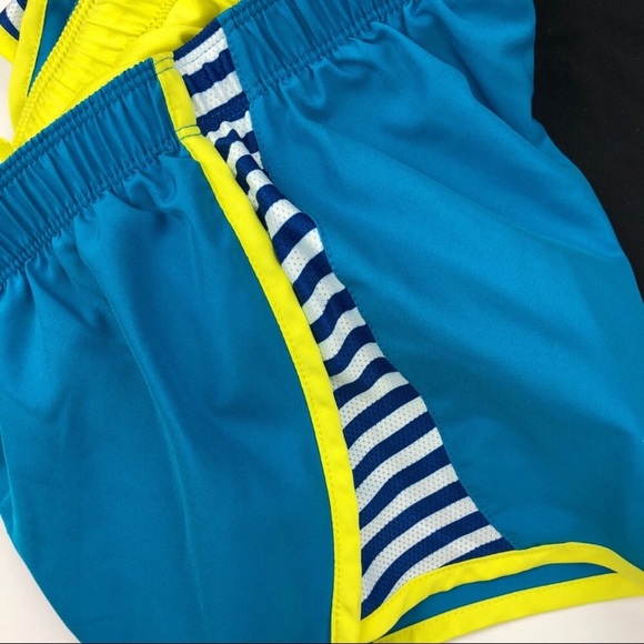 Nike Dry Fit Running Shorts + Brief Electric Blue - Picture 5 of 8